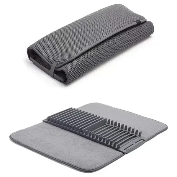 Коврик для сушки посуды 60×45 см • Универсальная подставка-коврик для кухонной утвари