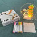 Круглий світильник-нічник WordPad AND 5502 15 см від USB • LED-дошка для нотаток AND 5502 з маркером для дому, офісу та декору