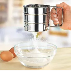 Кружка – сито для муки ∙ Ручной просеиватель из нержавеющей стали, 250 мл