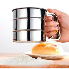 Кружка – сито для муки ∙ Ручной просеиватель из нержавеющей стали, 500 мл