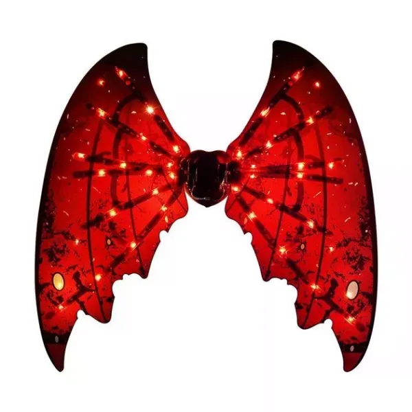 Крила Shadow Angel №2 SA224 червоні • Дитячі електричні крила Shadow Angel №2 SA224 з LED-підсвіткою, автоматичним рухом і звуковими ефектами для карнавалу