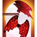 Крила Shadow Angel №2 SA224 червоні • Дитячі електричні крила Shadow Angel №2 SA224 з LED-підсвіткою, автоматичним рухом і звуковими ефектами для карнавалу