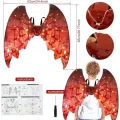 Крила Shadow Angel №2 SA224 червоні • Дитячі електричні крила Shadow Angel №2 SA224 з LED-підсвіткою, автоматичним рухом і звуковими ефектами для карнавалу