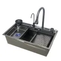 Кухонная портативная мойка для кухни Platinum, 75*45 см ∙ Многофункциональная мойка – раковина со смесителем Водопад