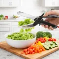 Кухонные ножницы Clever Cutter 2 в 1 из нержавеющей стали • Многофункциональные кухонные ножницы Clever Cutter 2 в 1 для быстрой нарезки продуктов