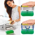 Кухонный диспенсер - органайзер для губки Soap Pump Caddy с дозатором моющего средства, 380 мл
