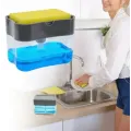 Кухонный диспенсер - органайзер для губки Soap Pump Caddy с дозатором моющего средства, 380 мл