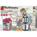 Кухонный измельчитель Hoffmans HM-8840 2 л • Электрический металлический чоппер 1200 Вт с 4 ножами и 2 скоростями