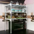 Кухонний стелаж 802 для мікрохвильовки • Полиця-органайзер для кухні, побутової техніки, посуду та зберігання