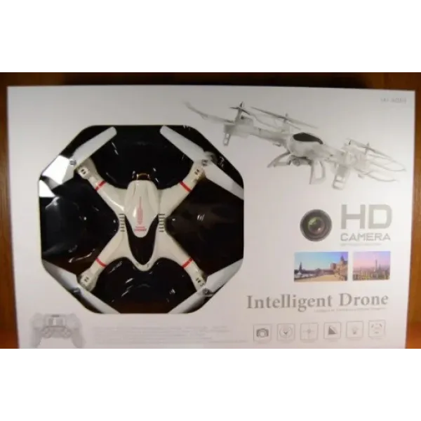 Квадрокоптер с HD камерой Intelligent Drone BF190 (белый) | Летающий дрон на дистанционном управлении PR5