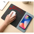 Коврик для мыши с беспроводной зарядкой для смартфона · Игровая поверхность для мышки с технологией QI