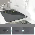 Коврик для сушки посуды PVC mat 40×30 см • Кухонный коврик-подставка 40×30×0,4 см для тарелок, чашек и столовых приборов