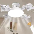 Лампа LED с вентилятором в патрон E27 AY1053 • Светодиодная лампа-вентилятор 2 в 1 с пультом, 3 режимами света и 3 скоростями для дома, кухни, дачи и офиса