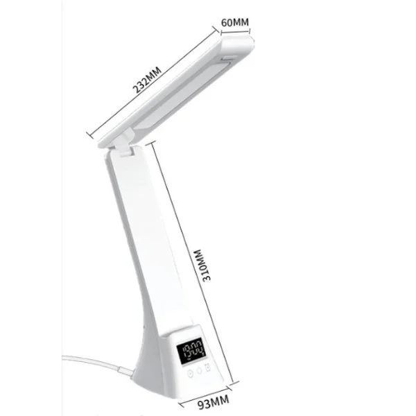 Лампа настольная LED BDA-2088 / TYV-2088 • Квадратная смарт-лампа с беспроводной и проводной зарядкой