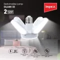 Лампочка складная светодиодная 4 лопасти E27 KK-202 • LED лампа Mini Fan Blade Bulb E27 KK-202 60W