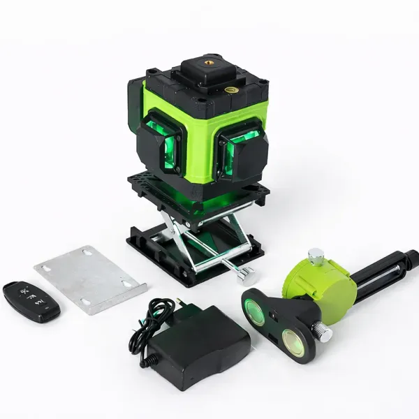 Лазерный уровень 3D с зеленым лучом IE12A MA475 • Самовыравнивающийся лазерный нивелир для ремонта, отделки и точной разметки