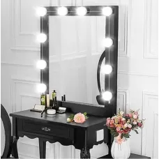 LED лампочки для подсветки гримерного зеркала VANITY MIRROR LIGHTS на липучках ∙ Освещение для макияжа с регулировкой яркости ∙ 10 ламп ∙ 3 режима ∙ USB LED лампочки для подсветки гримерного зеркала VANITY MIRROR LIGHTS на липучках ∙ Освещение для макияжа с регулировкой яркости ∙ 10 ламп ∙ 3 режима ∙ USB