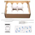 LED лампочки для подсветки гримерного зеркала VANITY MIRROR LIGHTS на липучках ∙ Освещение для макияжа с регулировкой яркости ∙ 10 ламп ∙ 3 режима ∙ USB