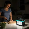 LED-система GDLITE GD-9008 Music із 3 лампами • автономне світло з колонкою, FM-радіо та заряджанням гаджетів на випадок відключень
