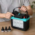LED-система GDLITE GD-9008 Music із 3 лампами • автономне світло з колонкою, FM-радіо та заряджанням гаджетів на випадок відключень