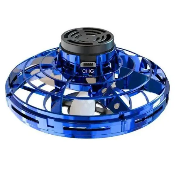 Летающий спиннер PTW электрическая игрушка летающая тарелка с LED подсветкой RGB USB портом