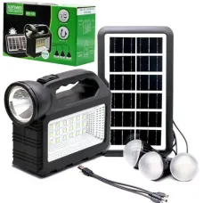 Фонарь GD-101 PowerBank з сонячною зарядкою 3 лампочки ∙ Портативная солнечная станция GDLITE GD-101