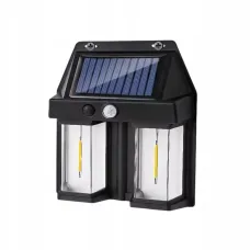 Фонарь на солнечной батарее с датчиком движения Solar Wall Lamp COBA CB-228 • Уличный LED прожектор с солнечной панелью CB-228