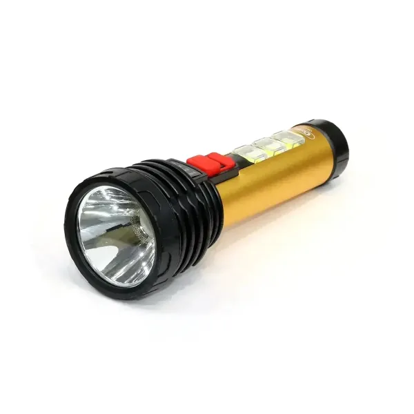 Фонарь ручной аккумуляторный с боковой подсветкой CB-C60 • Светодиодный фонарик с индикатором заряда CB-C60