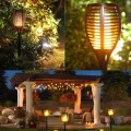 Фонарь садовый на солнечной батарее Solar flame, 50 см · LED светильник в форме факела с классом защиты IP65