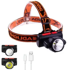 Фонарик налобный BAILONG BL-2001 Аккумуляторный фонарик ∙ USB зарядка Фонарик налобный BAILONG BL-2001 Аккумуляторный фонарик ∙ USB зарядка