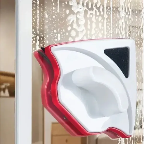 Магнитная щетка для мытья окон 3-32 мм • Двусторонний стеклоочиститель с треугольной формой и страховочным шнуром