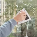 Магнитная щетка для мытья окон 3-32 мм • Двусторонний стеклоочиститель с треугольной формой и страховочным шнуром