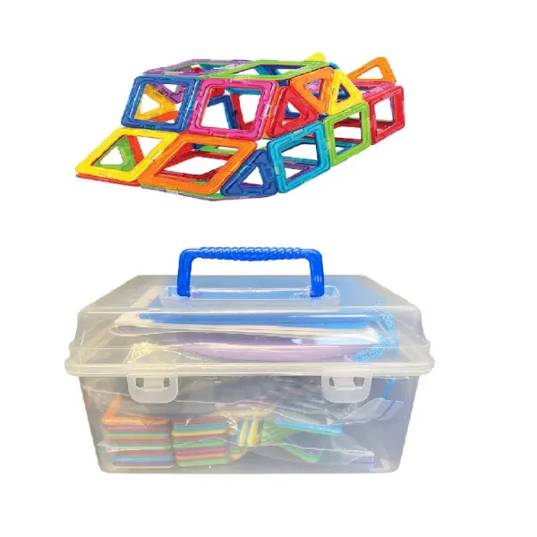 Магнитный конструктор Magic Magnet в чемодане, 36 деталей ∙ Детская 3D головоломка для создания объемных моделей