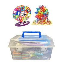 Магнитный конструктор Magic Magnet в чемодане, 72 деталей ∙ Детская 3D головоломка для создания объемных моделей