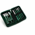 Манікюрний набір AND ES-09A 9 предметів • Манікюрно-педикюрний набір 9PCS Nail Clipper із нержавіючої сталі в дорожньому футлярі