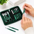 Манікюрний набір AND ES-09A 9 предметів • Манікюрно-педикюрний набір 9PCS Nail Clipper із нержавіючої сталі в дорожньому футлярі
