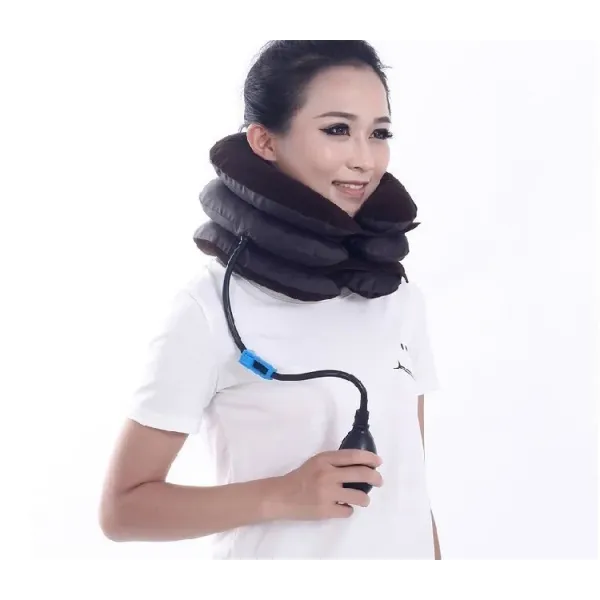 Массажер - воротник для шеи Tractors for cervical spine ∙ Лечебный надувной воротник для разгрузки и массажа шеи