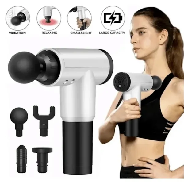 Массажёр - пистолет для мышц Fascial Gun HF-280 ∙ Ручной мышечный вибромассажер