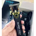 Машинка для стрижки VGR V-082 для волос и бороды • Аккумуляторный триммер с USB-зарядкой, насадками 1/2/3 мм и лезвиями из нержавеющей стали