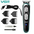 Машинка для стрижки волос беспроводная аккумуляторная для стрижки волос, бороды, окантовки и шлифовки стрижки VGR V-055