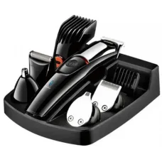 Машинка для стрижки волос и бороды аккумуляторная беспроводная Мультитриммер с насадками для носа и ушей 5 в 1 Gemei GM-853