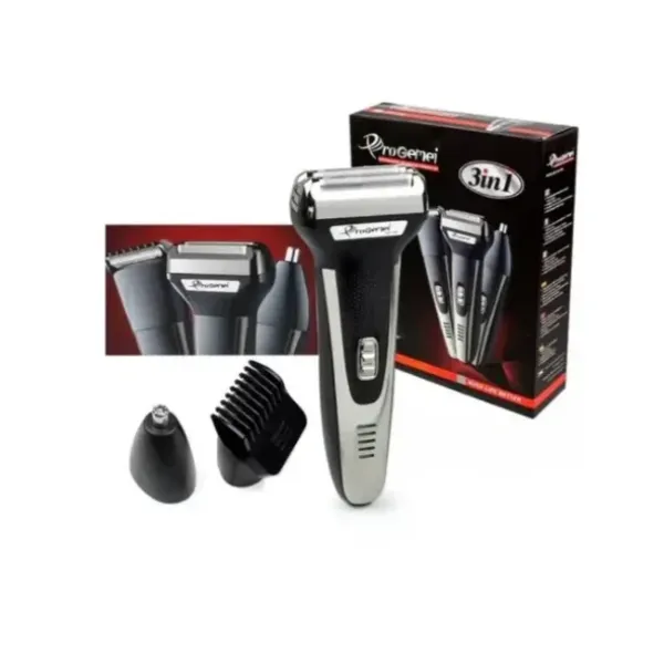 Машинка для стрижки волос, электробритва и триммер для носа и ушей GEEMY GM-598 3 в 1 аккумуляторный набор для ухода за бородой, усами и волосами