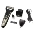 Машинка для стрижки волос, электробритва и триммер для носа и ушей GEEMY GM-598 3 в 1 аккумуляторный набор для ухода за бородой, усами и волосами
