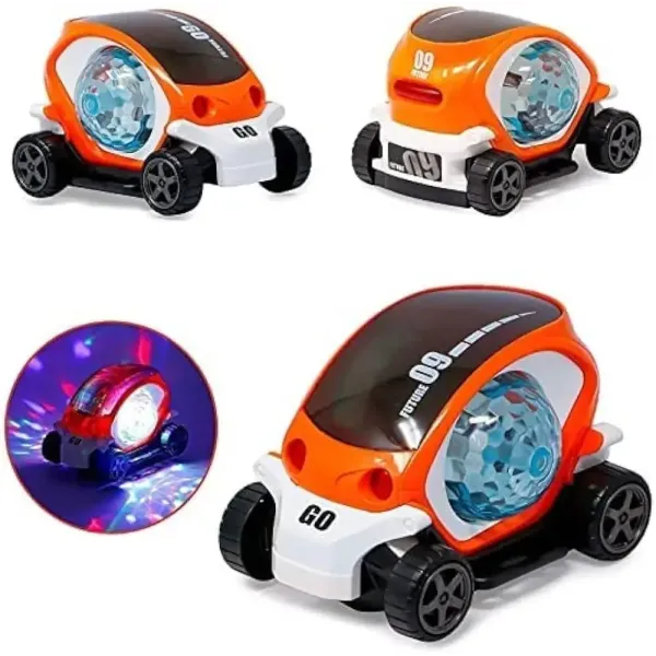 Машинка детская с LED подсветкой и вращением Toy AND CX-865 интерактивная светящаяся игрушечная машинка для детей с прозрачным корпусом и эффектом движения • Светящаяся машинка Toy AND CX-865