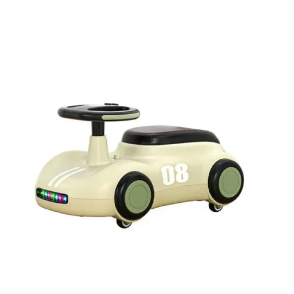 Машинка-каталка ретро зелёная X-626 • Детский толокар-беговел для малышей от 1 года с устойчивой конструкцией, удобным сиденьем и колесами для дома и улицы