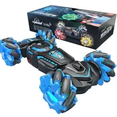 Машинка-перевертыш Stunt Car H-6020 с джойстиком радиоуправления и подсветкой колес ∙ Машинка перевёртыш светящаяся H-6020