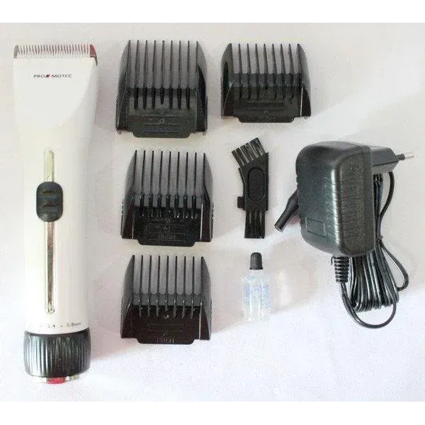 Машинка триммер для стрижки Promotec PM 363 с индикатором керамические ножи CG21 PR4