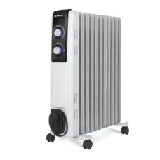 Масляный радиаторный обогреватель DSP KD3021 ∙ Портативная передвижная батарея для дома, 2000 Вт