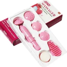 Массажер для лица Mini Massager, ручной массажер с насадками PR1