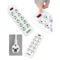Сетевой удлинитель-фильтр PNS-02/D10 белый 5 м с LED-индикатором, 4 USB и PD Type-C • Разветвитель питания 10–220V для дома, офиса и техники